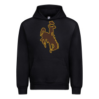 Black wyoming athletics Urban Hoodie - linhVisuals
