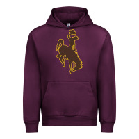 Mauve Wine wyoming athletics Urban Hoodie - linhVisuals