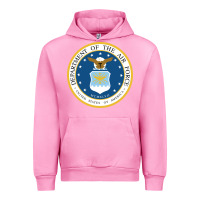 Fuchsia Pink department of the air force Urban Hoodie - linhVisuals