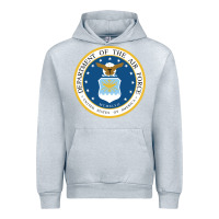 Heather Grey department of the air force Urban Hoodie - linhVisuals