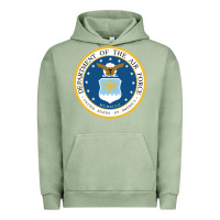 Pigment Oil Green department of the air force Urban Hoodie - linhVisuals