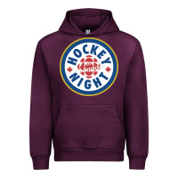 Mauve Wine hockey night in canada 1 Urban Hoodie - linhVisuals