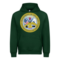 Forest Green department of the army Urban Hoodie - linhVisuals