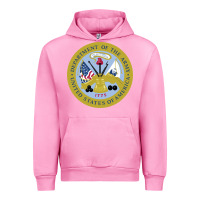 Fuchsia Pink department of the army Urban Hoodie - linhVisuals