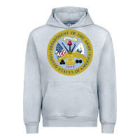 Heather Grey department of the army Urban Hoodie - linhVisuals