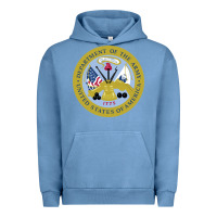Pigment Pebble Blue department of the army Urban Hoodie - linhVisuals
