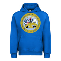 Cobalt department of the army Urban Hoodie - linhVisuals