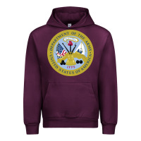 Mauve Wine department of the army Urban Hoodie - linhVisuals