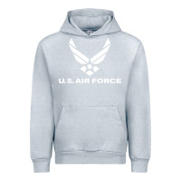 Heather Grey us air force Urban Hoodie - linhVisuals