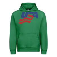 Emerald usa hockey simple Urban Hoodie - linhVisuals