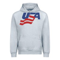 Heather Grey usa hockey simple Urban Hoodie - linhVisuals