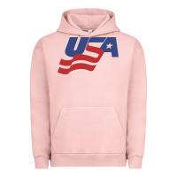 Pigment Salmon usa hockey simple Urban Hoodie - linhVisuals