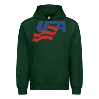 Forest Green usa hockey simple Urban Hoodie - linhVisuals