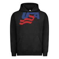 Pigment Black usa hockey simple Urban Hoodie - linhVisuals