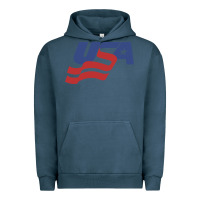Pigment Midnight Navy usa hockey simple Urban Hoodie - linhVisuals
