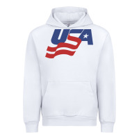 White usa hockey simple Urban Hoodie - linhVisuals