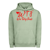 Pigment Oil Green wine tasting friends Urban Hoodie - linhVisuals