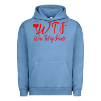 Pigment Pebble Blue wine tasting friends Urban Hoodie - linhVisuals