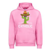 Fuchsia Pink fun catholicism humor meme saying  funny catholic t shirt Urban Hoodie - linhVisuals