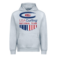 Heather Grey usa curling team Urban Hoodie - linhVisuals