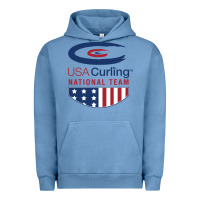 Pigment Pebble Blue usa curling team Urban Hoodie - linhVisuals