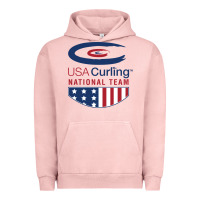 Pigment Salmon usa curling team Urban Hoodie - linhVisuals