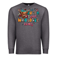 Charcoal Heather just a girl who loves cows Premium Sweatshirt - JahusDesignShop