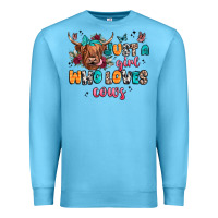Just A Girl Who Loves Cows Premium Sweatshirt | Teevron