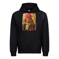 Black geronimo apache warrior native american t shirt Urban Hoodie - linhVisuals