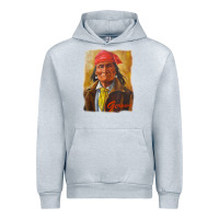 Heather Grey geronimo apache warrior native american t shirt Urban Hoodie - linhVisuals
