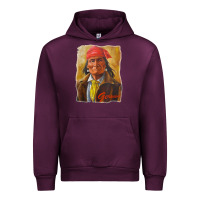 Mauve Wine geronimo apache warrior native american t shirt Urban Hoodie - linhVisuals