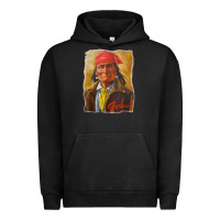 Pigment Black geronimo apache warrior native american t shirt Urban Hoodie - linhVisuals