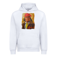 White geronimo apache warrior native american t shirt Urban Hoodie - linhVisuals