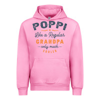 Fuchsia Pink Mens Poppi Like a Regular Grandpa Funny Fathers Day Urban Hoodie - linhVisuals