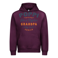 Mauve Wine Mens Poppi Like a Regular Grandpa Funny Fathers Day Urban Hoodie - linhVisuals