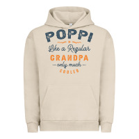 Pigment French Oak Mens Poppi Like a Regular Grandpa Funny Fathers Day Urban Hoodie - linhVisuals
