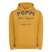 Pigment Peanut Butter Mens Poppi Like a Regular Grandpa Funny Fathers Day Urban Hoodie - linhVisuals