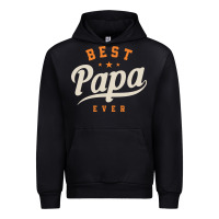 Black Mens Best Papa Ever Funny Fathers Day Urban Hoodie - linhVisuals