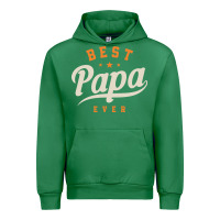 Emerald Mens Best Papa Ever Funny Fathers Day Urban Hoodie - linhVisuals