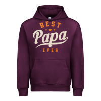 Mauve Wine Mens Best Papa Ever Funny Fathers Day Urban Hoodie - linhVisuals