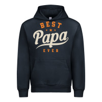 Navy Mens Best Papa Ever Funny Fathers Day Urban Hoodie - linhVisuals
