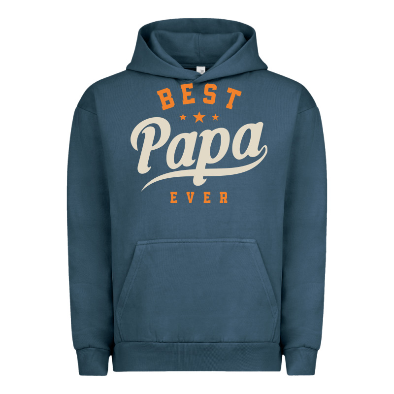 Mens Best Papa Ever Funny Fathers Day Urban Hoodie by linhVisuals | Teevron