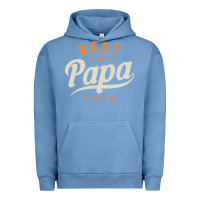 Pigment Pebble Blue Mens Best Papa Ever Funny Fathers Day Urban Hoodie - linhVisuals