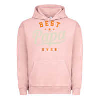 Pigment Salmon Mens Best Papa Ever Funny Fathers Day Urban Hoodie - linhVisuals