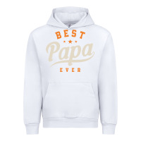 White Mens Best Papa Ever Funny Fathers Day Urban Hoodie - linhVisuals