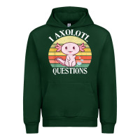 Forest Green i axolotl questions funny axolotl costume for axolotl lovers t shirt Urban Hoodie - linhVisuals