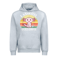 Heather Grey i axolotl questions funny axolotl costume for axolotl lovers t shirt Urban Hoodie - linhVisuals