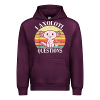 Mauve Wine i axolotl questions funny axolotl costume for axolotl lovers t shirt Urban Hoodie - linhVisuals