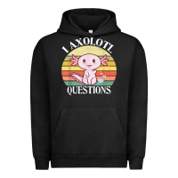 Pigment Black i axolotl questions funny axolotl costume for axolotl lovers t shirt Urban Hoodie - linhVisuals