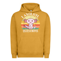 Pigment Peanut Butter i axolotl questions funny axolotl costume for axolotl lovers t shirt Urban Hoodie - linhVisuals